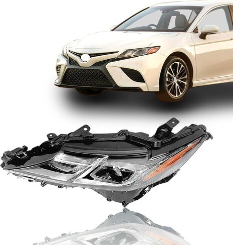 ILAMP Headlight Fit For 2018 2019 2020 Toyota Camry L/LE/SE 2018 2019 2020 Projector LED Headlamp (Right Passenger) W/Clear Lens RH 81110-06C40 CM17A01-4R LOW in Saudi Arabia