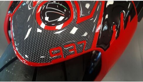 ملصقات ثلاثية الأبعاد للدراجات النارية من الراتنج متوافقة مع Ducati Monster 937 2021-2025. حماية الرفارف الأمامية من الصدمات والخدوش. ملصقات الراتنج للدراجات النارية - صنع في إيطاليا in Saudi Arabia