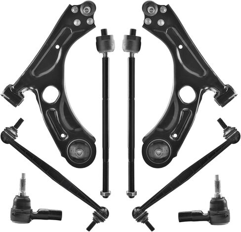 Front Lower Control Arm w/Ball Joint Fit for Chevy Sonic 1.4L 2012-2020 Sonic 1.8L 2012-2018 K622426 K622428 + 2 Tie Rod + 2 Sway Bar - 6 Set Suspension Kit in Kuwait