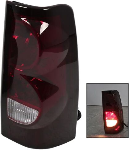 Pair Smoked Red Tail Light Compatible with Silverado 1500 2500 3500 Pickup 2003-2006 w/Bulbs & Wire Harness Rear Brake Light Assembly Taillamp GM2800174 GM2800161 in Saudi Arabia