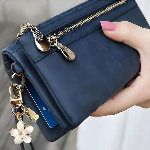 Sakura Flower Keychain, Metal Lightweight And Graceful Sakura Design With Tag Accessory For Bag Car Keys Holiday Gifts in Saudi Arabia