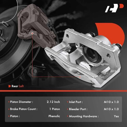 A-Premium Disc Brake Caliper Assembly with Bracket Compatible with Select Dodge Models - Ram 1500 Van/Durango 2003 - Rear Left Driver Side in Saudi Arabia