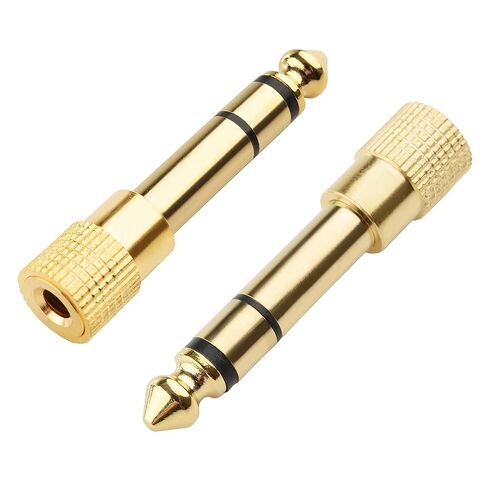Cable Matters 2-Pack 1/4 to 1/8 Headphone Adapter, 6.35mm to 3.5mm Adapter Male to Female, Gold Plated Stereo Headphone 3.5mm to 1/4 Adapter in Kuwait