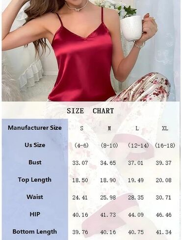 Women's Pajama Sets Sleeveless Cami Top and Pants Sleepwear Nightwear Casual Soft Pjs Lounge Sets 2 Piece in Saudi Arabia
