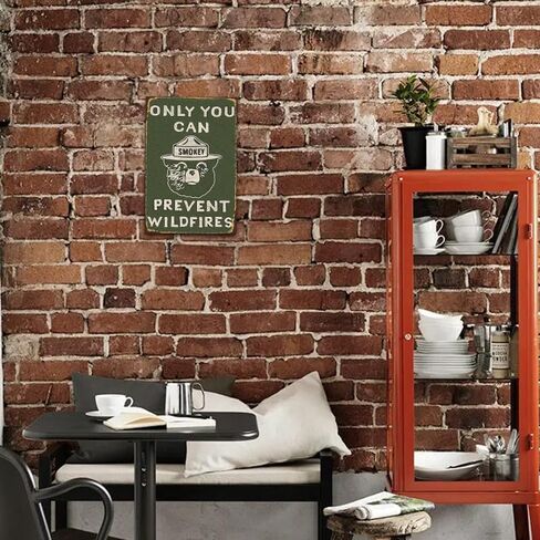 YOYI ART Vintage Metal Sign Smoky the Bear - Only You Can Prevent Wildfires, Funny Retro Tin Sign Sign for Home, Garage, Yard, Outside, Man Cave Wall Deocr Art Accessories, Gifts for men, 8 x 12 Inch in Kuwait