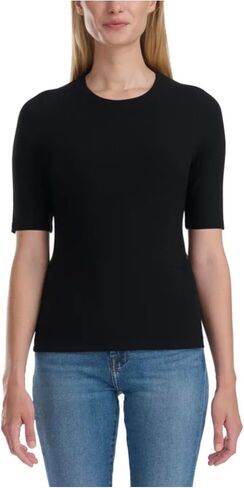 Splendid Women's Stretch Knit Ribbed Elbow Sleeve Top in Saudi Arabia