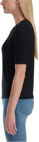 Splendid Women's Stretch Knit Ribbed Elbow Sleeve Top in Saudi Arabia
