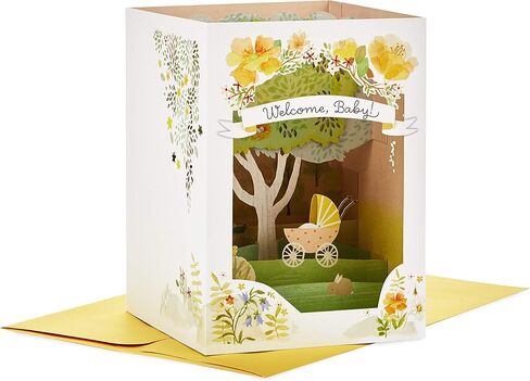 Hallmark Paper Wonder Pop Up Baby Shower Card for New Parents (Jungle Animals) Welcome New Baby, Congratulations in Saudi Arabia