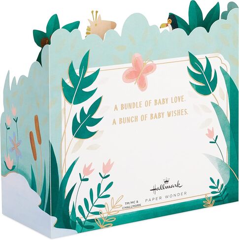Hallmark Paper Wonder Pop Up Baby Shower Card for New Parents (Jungle Animals) Welcome New Baby, Congratulations in Saudi Arabia