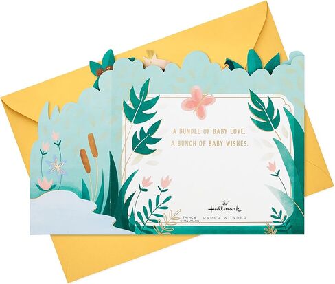 Hallmark Paper Wonder Pop Up Baby Shower Card for New Parents (Jungle Animals) Welcome New Baby, Congratulations in Saudi Arabia