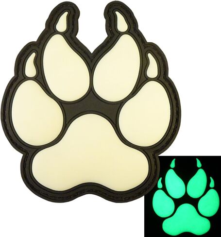 رقعة Paw K9 تتوهج في الظلام بخطاف وحلقة من مادة PVC لحقيبة ظهر معدات تكتيكية لتسخير الكلاب in Saudi Arabia