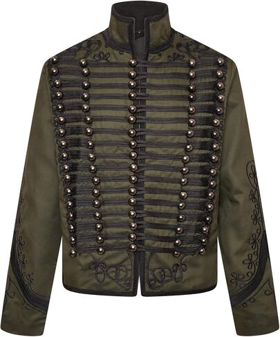 Ro Rox Rifleman Jacket Napoleonic Officer Men's Military Drummer Festival Parade in Kuwait