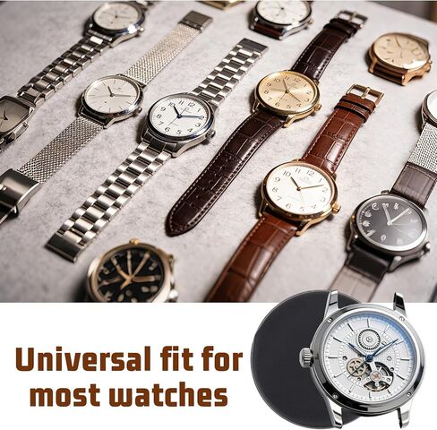 2 Pcs Watch Cushion, Round Watch Casing Cushion Leather Watches Protector Pad Holder Non-Slip Watches Repair Mat Watchmaking Tools for Movement Changing Battery Repair (S, M) in Saudi Arabia