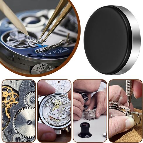 2 Pcs Watch Cushion, Round Watch Casing Cushion Leather Watches Protector Pad Holder Non-Slip Watches Repair Mat Watchmaking Tools for Movement Changing Battery Repair (S, M) in Saudi Arabia