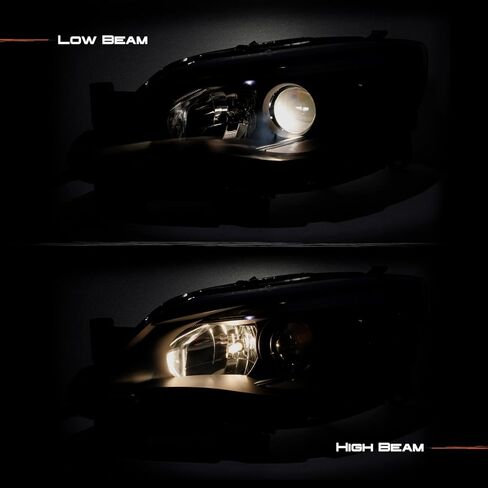 AKKON - [C-Style [Black Smoked] For 08-14 Subaru Impreza WRX LED DRL Tube Switchback Projector Headlights in Saudi Arabia