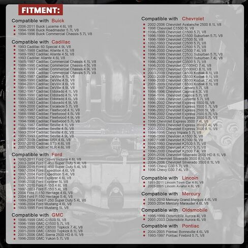 Iridium Spark Plugs Set of 8 7164 Compatible with 1997-2010 Ford F150 V8 4.6 5.4,Ford Expedition Explorer Mustang,Cadillac,Chevy,GMC,Lincoln,Buick,Mercury Vehicles 4.1 8.1L #TR55IX in Kuwait