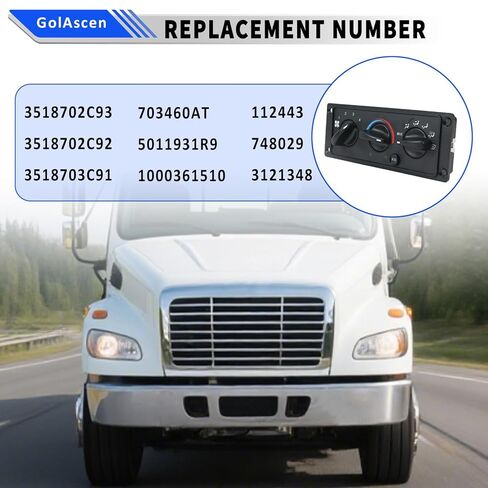 599-212 HVAC A/C سخان وحدة التحكم في المناخ، مفتاح التحكم في سخان تكييف الهواء متوافق مع 2002-2005 دودج رام 1500 2500 3500 وداكوتا 2001-2004 استبدال # 55055905AA 55055905AD 55056246AA in Kuwait