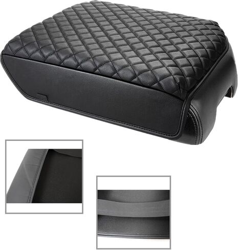 FZJDSD Microfiber Leather Console Lid Armrest Cover Cushion Pad Anti-Scratch Compatible with Toyota Tundra 2007-2013 Bucket Seat Compatible with Toyota Sequoia 2008-2015 in Saudi Arabia