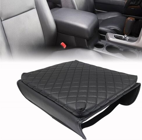 FZJDSD Microfiber Leather Console Lid Armrest Cover Cushion Pad Anti-Scratch Compatible with Toyota Tundra 2007-2013 Bucket Seat Compatible with Toyota Sequoia 2008-2015 in Saudi Arabia