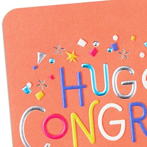 Hallmark Colorful Congratulations Card (Huge Congrats) for Graduations, New Jobs, Retirements, Promotions in Saudi Arabia