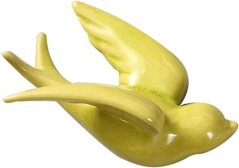 EXCEART Ceramic Hanging Swallows Sparrow Dove Birds Wall Decor Decoration 3D Hanging Wall Art Garden Wall Sculptures European Retro Style for Living Dining Room in Saudi Arabia