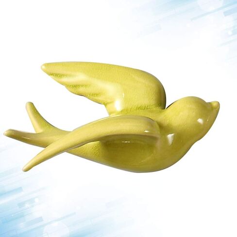 EXCEART Ceramic Hanging Swallows Sparrow Dove Birds Wall Decor Decoration 3D Hanging Wall Art Garden Wall Sculptures European Retro Style for Living Dining Room in Saudi Arabia