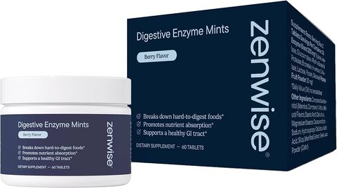 إنزيمات البابايا الصحية من زينوايز قابلة للمضغ مع الإنزيمات الهضمية والبروميلين لصحة الجهاز الهضمي وتخفيف الانتفاخ للنساء والرجال، إنزيمات للهضم وصحة الأمعاء - 30 قيراط in Kuwait