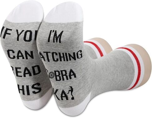 2 Pairs Novelty Socks For Men Women Karate Gift If You Can Read This I’m Watching Kai in Saudi Arabia