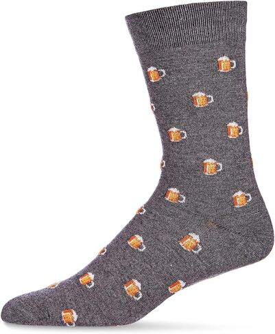 MeMoi Men's Football Themed Cashmere Blend Novelty Crew Sock in Saudi Arabia