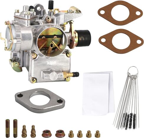 KIPA Carburetor For VW Beetles Super Beetles 1971-1979 Dual Port 1600cc Engine Bigger 39mm Carby bore 12V Electric Choke PICT-3 Volkswagen Bug Bus Thing Karmann Ghia Squareback Transporter. in Saudi Arabia