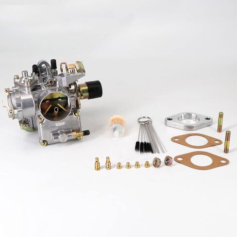 KIPA Carburetor For VW Beetles Super Beetles 1971-1979 Dual Port 1600cc Engine Bigger 39mm Carby bore 12V Electric Choke PICT-3 Volkswagen Bug Bus Thing Karmann Ghia Squareback Transporter. in Saudi Arabia
