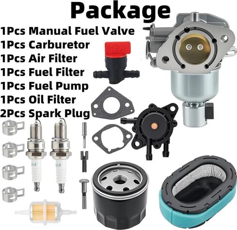 KT725 Carburetor Tune Up Kit Fits for Kohler 7000 Series KT730 KT735 KT740 KT745 26HP 25HP 24HP 23HP 22HP Engines Parts Carb Replaces 1685319-S 1685321-S 32-853-63S with Air filter Spark Plug in Kuwait