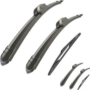 Car Wiper Compatible with Nissan Versa 2007-2012 Car Front Rear Wiper Blades Soft Rubber Windscreen Wipers Auto Windshield 26"+14"+14" 2009 2010 2011 (Color : 3 wipers) in Kuwait