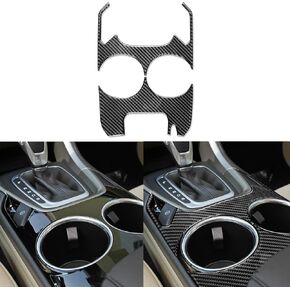 ملصق لوحة تحكم بشاشة ملاحة مركزية من ألياف الكربون الناعمة اللامعة الحقيقية متوافق مع Ford Mondeo/Fusion 2013 2014 2015 2016 2017 2018 2019 ملحقات السيارات الداخلية باللون الأسود in Kuwait