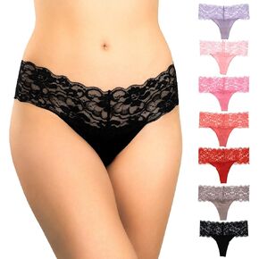 Alyce Intimates Women’s Lace Thong, Pack of 7 in Saudi Arabia