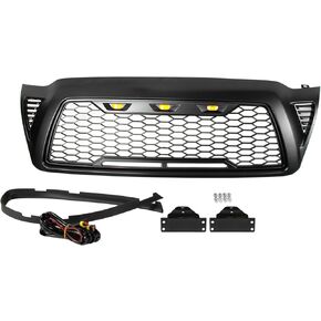 شواية مع أسلاك إضاءة LED شبكة أمامية سوداء متوافقة مع 2005 2006 2007 2008 2009 2010 2011 تاكوما in Kuwait