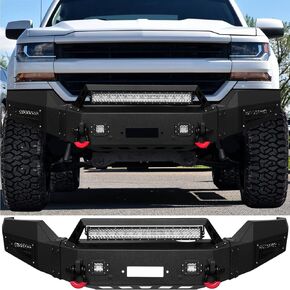 Vijay Front Bumper Fits 2007-2013 Chevy Silverado 1500 with Winch Plate and Lights in Kuwait