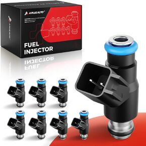 Flex Fuel Injectors, 12613411GM Compatible with Chevy GMC Cadillac-4.8L 5.3L 6.0L Flex Engine-Tahoe Silverado Avalanche Express 2010-2014, Yukon Sierra 1500 2010-2013, Set of 8, 4 Holes in Kuwait