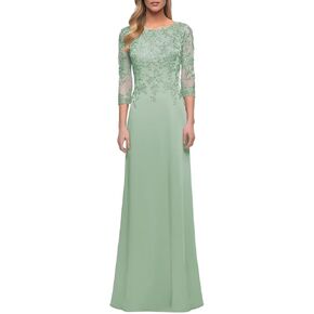 فساتين أم العروس بأكمام من الشيفون والدانتيل فساتين سهرة رسمية للنساء in Kuwait