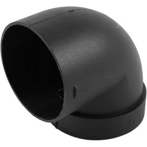 60mm/2.4 Inch L-Shape Diesel Heater Duct Connector, High Temp Resistant Air Duct Elbow Outlet for Car RV Truck Van Parking Caravan Heater System, Black Plastic in Kuwait