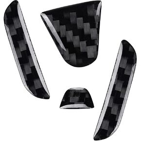 Bilisin Compatible with Rear Tailgate Insert Emblem Logo Carbon Fiber Emblem Badge Decal Cover Trim with Strong Adhesive for Honda Civic 2011-2015 Red in Kuwait