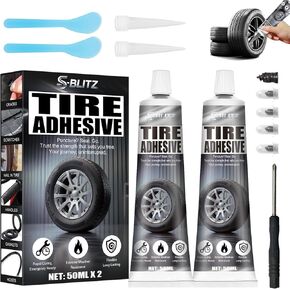 Black Tyre Sealant Glue, Car Tyre Glue, Puncture Repair Glue, Tyre Repair Kit, Bike Tyre Repair Glue, Suitable for Cars, Vans, Motorcycles and Bicycles in Saudi Arabia