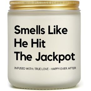 هدايا حفل الزفاف، هدية العروس لحفلات الزفاف، والخطوبة، وحفلات العزوبية، وهدايا خطوبة مضحكة للعروس، هدية يوم الزفاف للنساء صديقاتها المتزوجين حديثًا، شمعة معطرة باللافندر in Kuwait