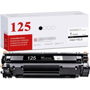 125 CRG125 Toner Cartridge Replacement for Canon 125 CRG-125 3484B001 Toner Cartridge ImageCLASS LBP6030w LBP6000 MF3010 LBP3100 Printers(1-Pack,Black) in Kuwait