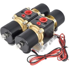 العالمي DC12V 200PSI الهواء الدراجات محطة مزدوجة صمام الملف اللولبي المنوع تعليق السيارات in Kuwait