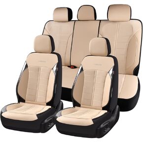 Coverado 3D Air Mesh Car Seat Cover Full Set, Sports Carbon Fiber Design, Breathable Seat Protectors Airbag Compatible Comfort Universal for Most Cars, Van,Trucks, SUV, Black&Purple in Kuwait