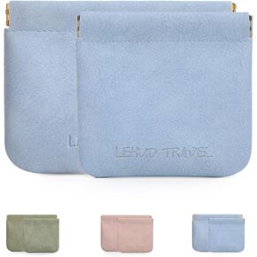 RIGHT AWAY 3 PCS Small Makeup Bag for Purse,Mini Cosmetic Organizer Make Up Bag for Women,Squeeze Coin Purse Pouch,Portable Tiny Makeup Pouches for Cosmetic Accessories,Lipstick, Jewelry, Card, Coins in Kuwait