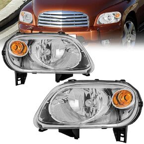ELH Headlight Assembly Fit For 2006-2011 Chevy HHR Chrome Housing Amber Reflector in Kuwait