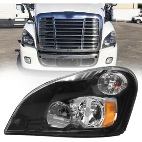 aostirmotor LED Headlights Assembly Compatible with 2008-2017 Freightliner Cascadia, Black Housing Driver side in Kuwait