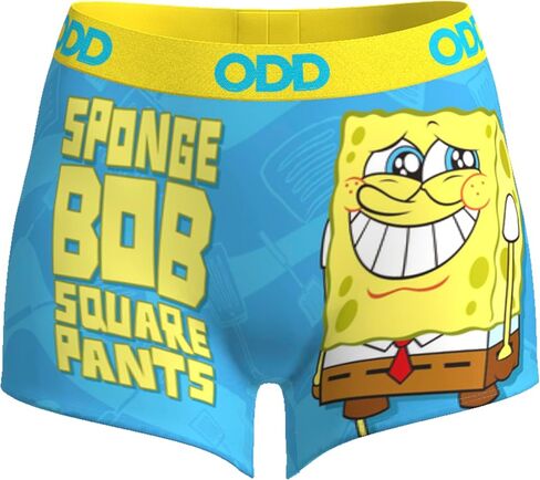Odd Sox, SpongeBob SquarePants, Women's Boy Shorts, Fun Graphic Print, X-Large in Saudi Arabia